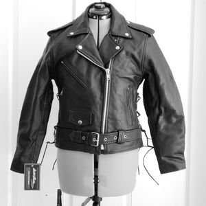 Women's Black Moto Jacket